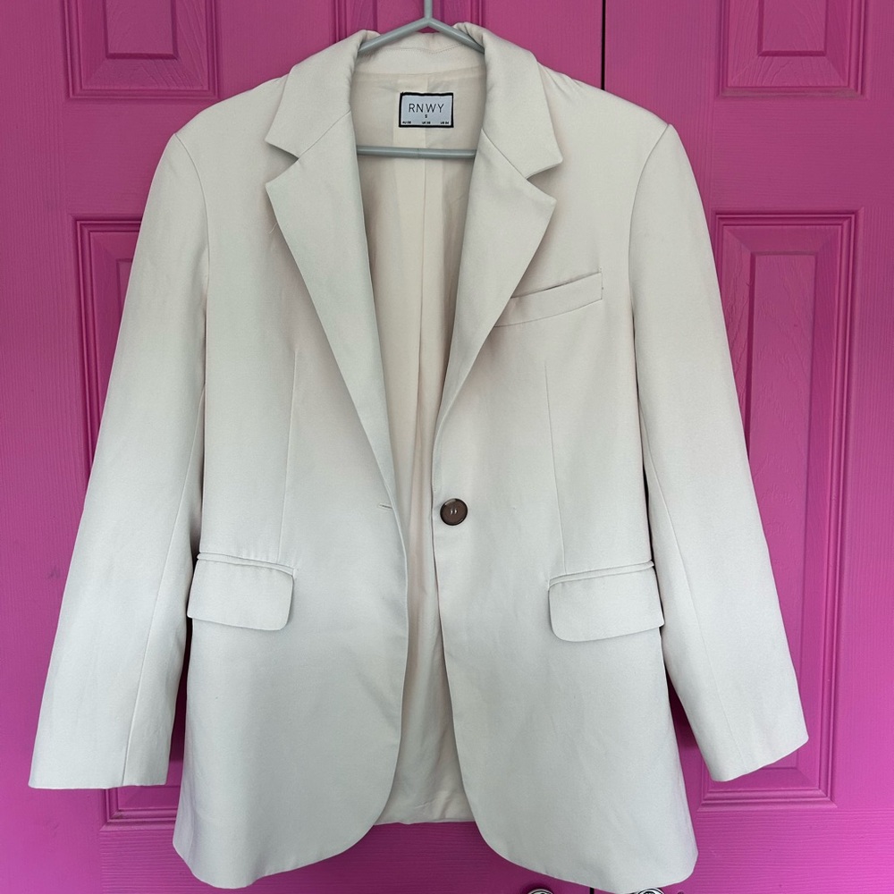 Elegant Cream Blazer by ANNY